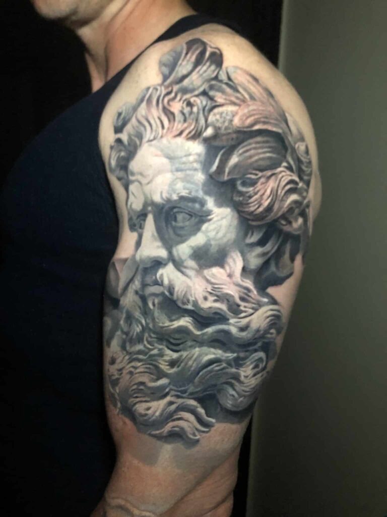 The quality of this tattoo by Jared shows that quality vs quantity may be more important.