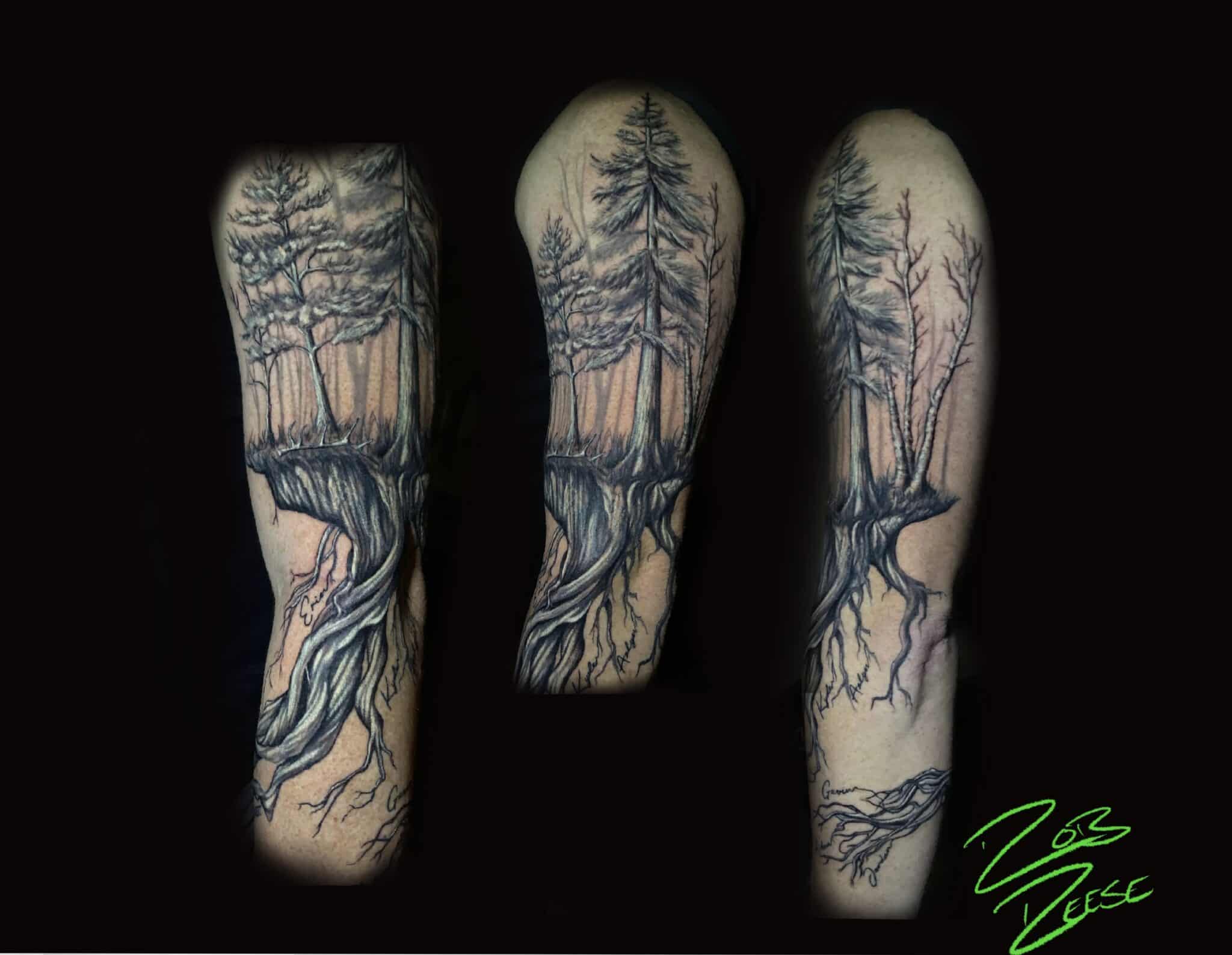 Arm tattoos from Lucky Bamboo Tattoo in Layton Utah