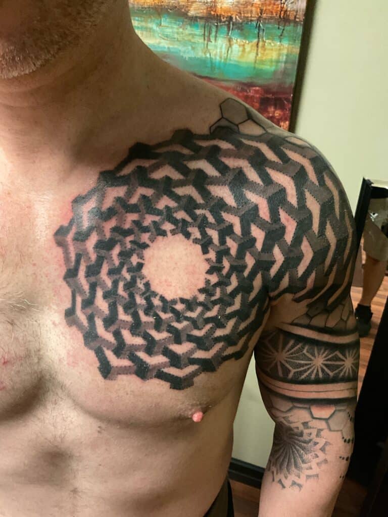 Trivial Tattoo on the chest
