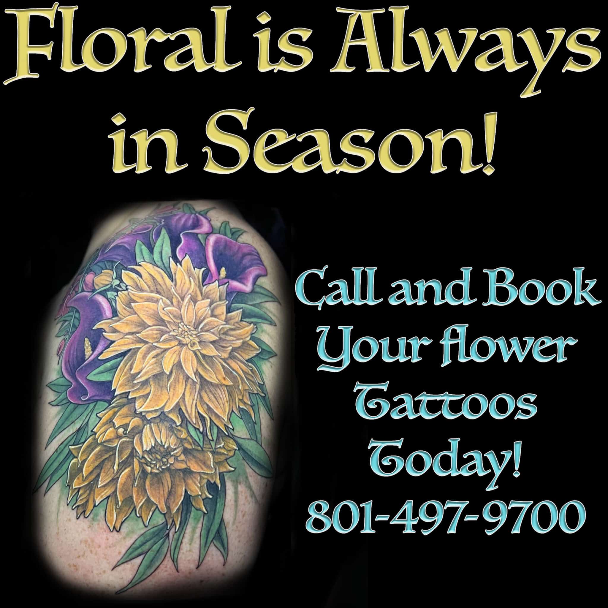 Floral Utah tattoo