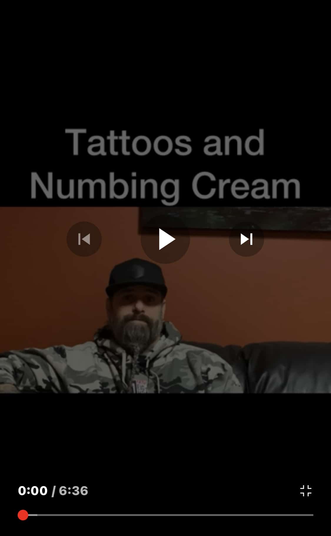 Tattoos and numbing cream