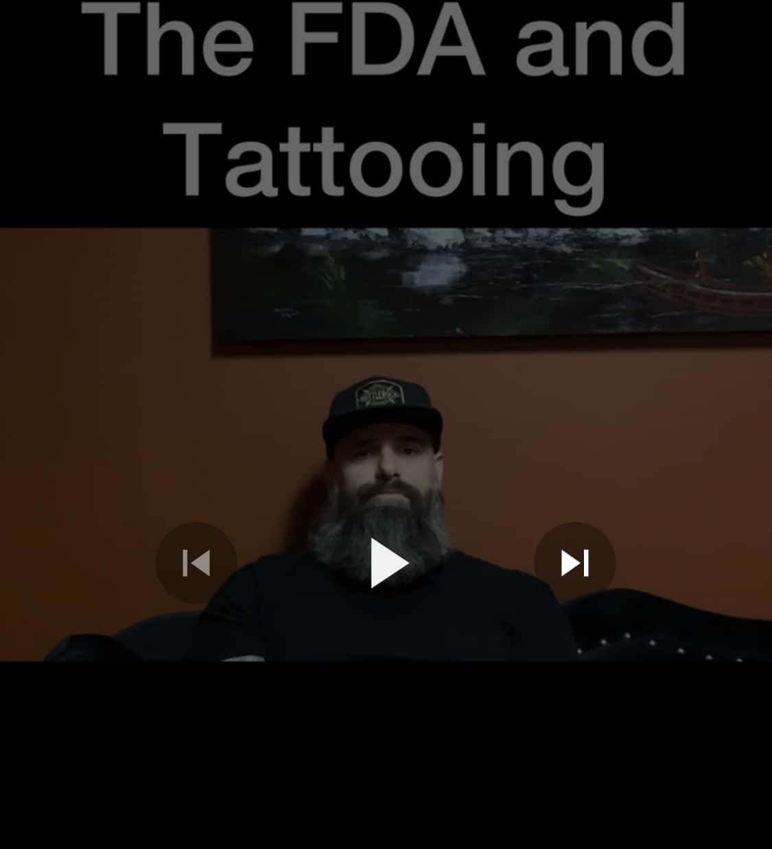 The FDA and Tattooing video thumbnail