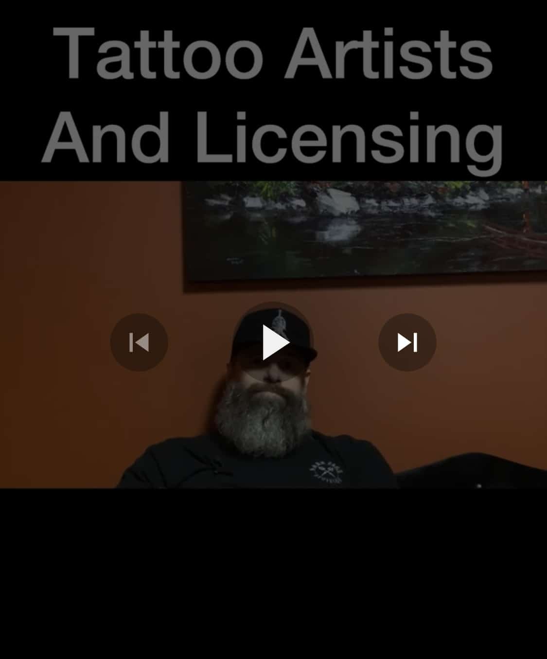 tattoo artists and licensing