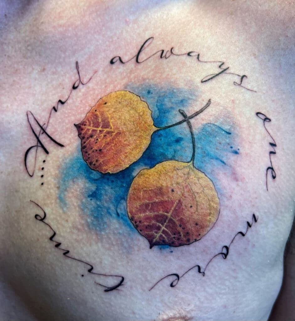 Part of your experience should be the result of a beautiful tattoo, like this one done by Leah.
